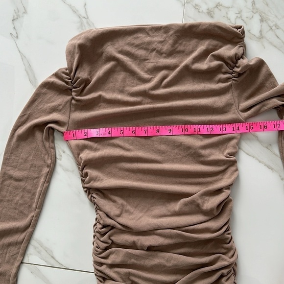 NWT Micas off shoulder ruched mini dress or top Size Medium festival - Picture 8 of 10